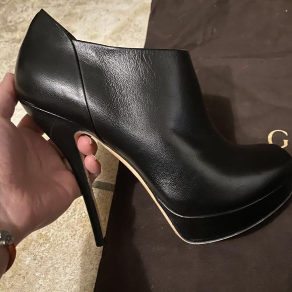 Gucci Black Open Toe Boots/Booties - Picture 10 of 12